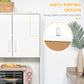 HOMCOM Modern Kitchen Cupboard with Storage Cabinet Hutch, 2 Cabinets, 3 Drawers and Open Countertop, White