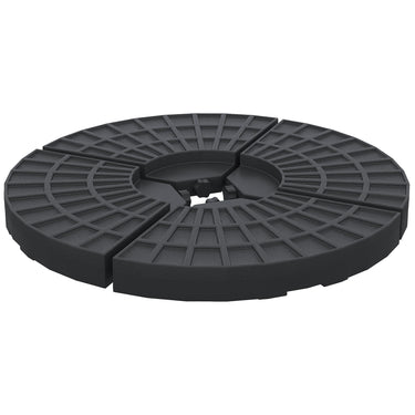 Outsunny Set of 4 Umbrella Base Weights Outdoor Parasol Holder for Cross Base Portable