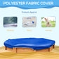 Outsunny Kids Sandbox with Cover and Seat, Outdoor Children Sand Playset for Backyard, Boys and Girls, Red, 55" x 55" x 8.5"