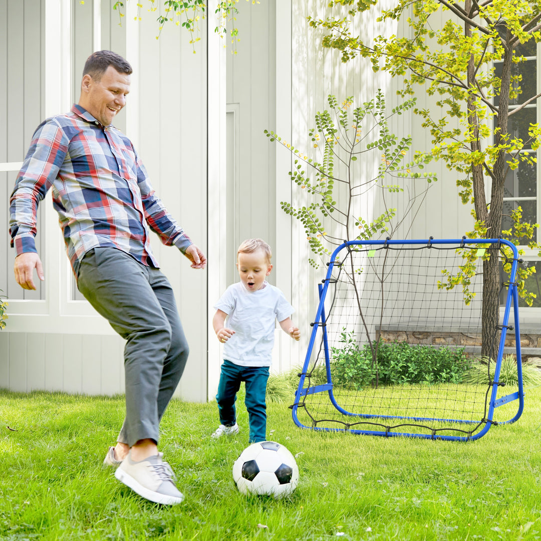 Soozier Volleyball Rebounder Net, Adjustable Soccer Rebounder, Baseball Volleyball Training Equipment Aid, Red