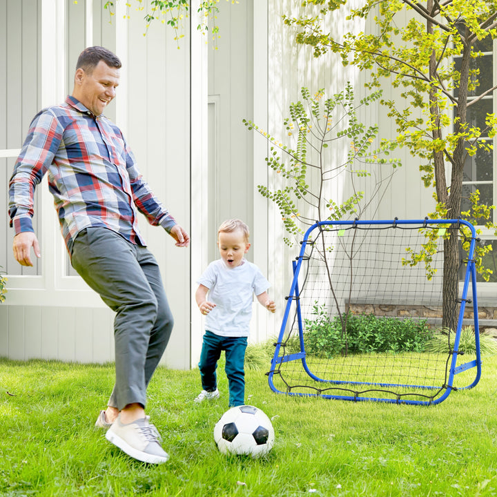 Soozier Volleyball Rebounder Net, Adjustable Soccer Rebounder, Baseball Volleyball Training Equipment Aid, Red