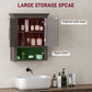 kleankin Bathroom Wall Cabinet, Medicine Cabinet, Toilet Storage Cabinet with Shelf for Living Room and Entryway, White
