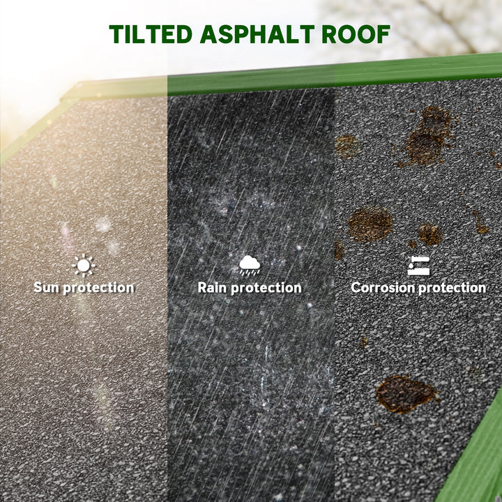 Outsunny 30" x 21" x 71" Garden Storage Shed, Outdoor Tool Utility Storage House  with 3 Tier Shelves and Roof, Blue