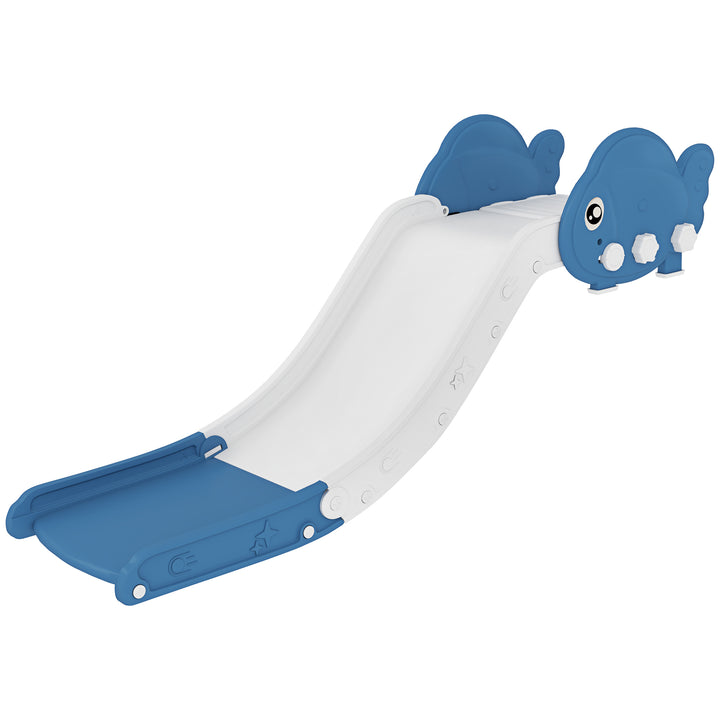 Qaba Toddler Couch Slide for Bed, Sofa, Stairs, Easy Assemble & Storage, for 18-48 Months, Blue