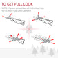 HOMCOM 4ft Pre-Lit LED Optical Fiber Christmas Tree Artificial Seasonal Decor