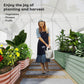 Outsunny 10' x 6.6' x 6.6' Walk-in Tunnel Greenhouse with Quality PE Cover, Zipper Doors & Mesh Windows, White