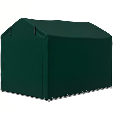 Outsunny Outdoor Storage Shed, UV Resistant Bike Tent with Roll-up Zipper Door, Portable Shed for Bike, Motorcycle, Dark Green