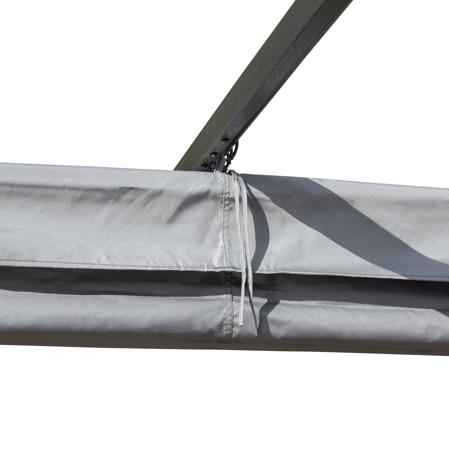 Outsunny 10' x 10' Outdoor Retractable Pergola Canopy, Metal Patio Shade Shelter for Backyard, Porch Party, Garden, Grill Gazebo, Grey