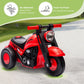 Qaba Foot to Floor Toddler Ride on Toy, Sliding Toddler Car with Music and Bubble, for 2-5 Years Old, Red