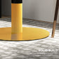 HOMCOM High Top Bar Table, Modern Round Dining Table with Faux-marbled Top and Gold Base, Bistro Table for 2 People, Black