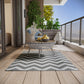 Outsunny Reversible Outdoor RV Rug, Patio Floor Mat, 4' x 6' Plastic Straw Rug for Backyard, Deck, Beach, Camping, Grey & White