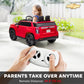 Aosom Licensed Chevrolet Tahoe Kids Ride on Car, 12V 7AH Toddler Electric Car with Parent Remote Control, 3 Speeds, Spring Suspension, LED Light, Horn, Music, Black