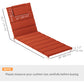 Outsunny 2PCs Patio Chaise Lounge Cushions, Foldable Lounge Chair Cushion, UPF50+ 230gsm Olefin, 80" x 26", Wine Red