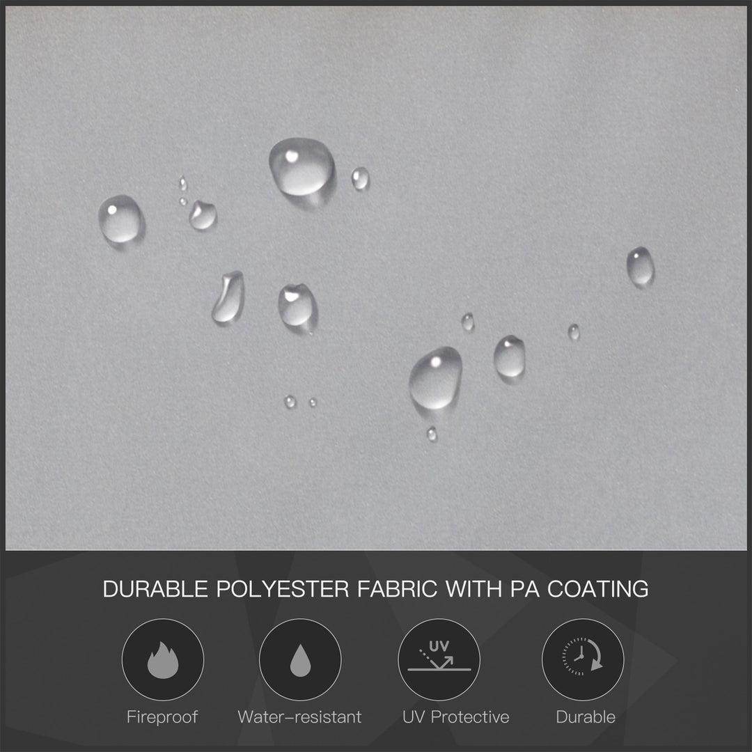 Outsunny 7x4.5ft Outdoor BBQ Gazebo Tent Metal Frame Garden Grill Canopy Sunshade Backyard Portable Shelter with Side Awning 2 Shelves and 5 Hooks Grey