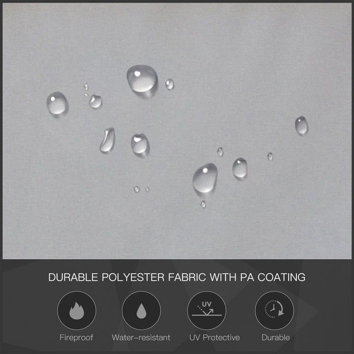 Outsunny 7x4.5ft Outdoor BBQ Gazebo Tent Metal Frame Garden Grill Canopy Sunshade Backyard Portable Shelter with Side Awning 2 Shelves and 5 Hooks Grey