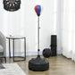 Soozier Adjustable Height Free Standing Boxing Bag Set with 6 Suction Cups and Boxing Gloves, for Exercise Training