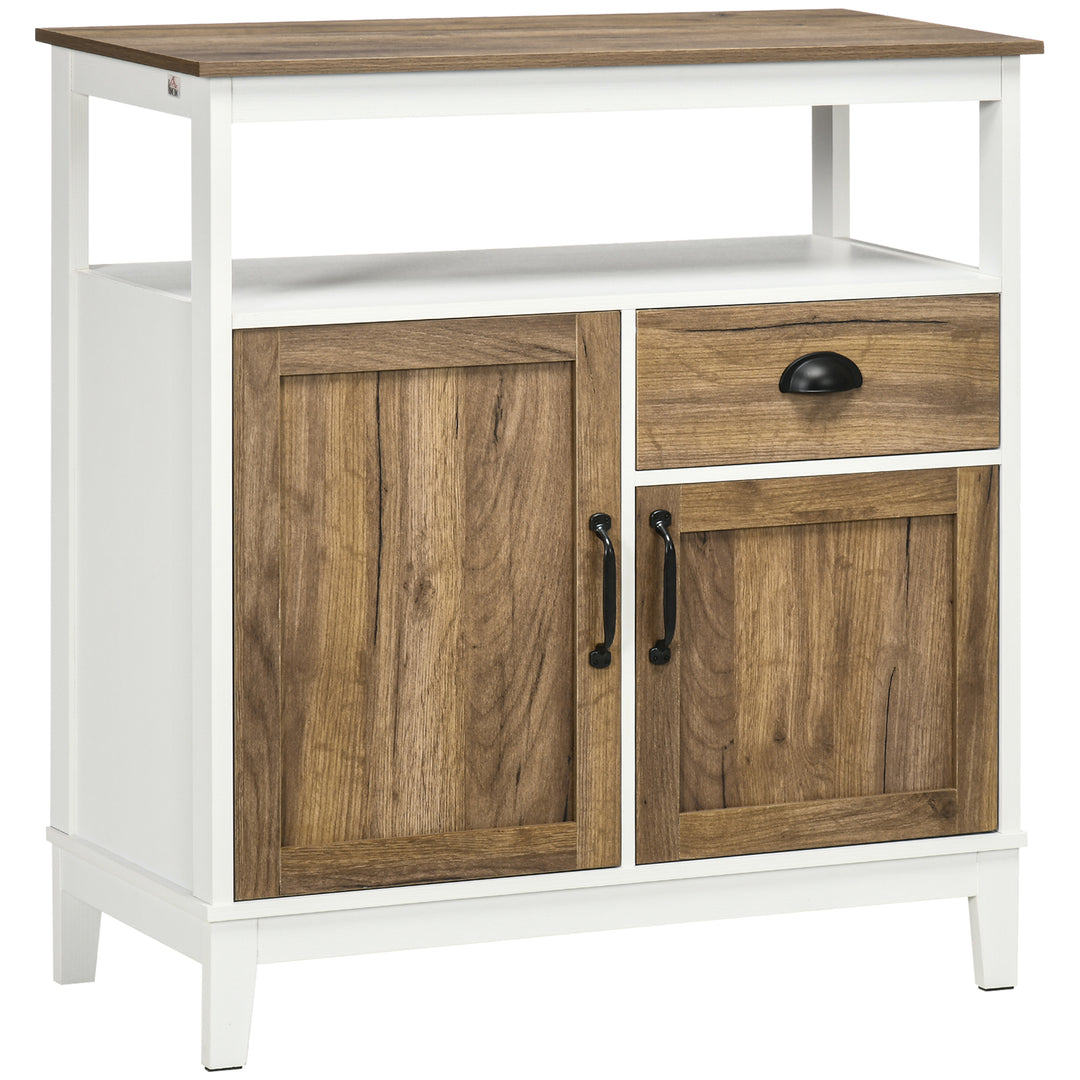 HOMCOM Storage Cabinet, Freestanding Sideboards and Buffets with Doors, Drawer for Dining Room, Living Room, Bedroom