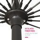 Outsunny 8ft Shanghai Garden Parasol Umbrella with Crank & Tilt, Adjustable Outdoor Sun Shade, Dark Grey