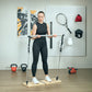 Soozier Pilates Bar Kit with Resistance Bands and Foldable Calf Stretch Board, Pilates Equipment for Full Body Workouts, Grey
