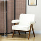 HOMCOM Corduroy Accent Chair Armchair with Wide Seat and Soft Padded Armrests for Reading, Bedroom, Dark Grey