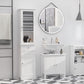 kleankin Tall Bathroom Cabinet, Bathroom Storage Cabinet with Drawers, 2 Doors and Adjustable Shelves, White
