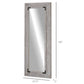 HOMCOM 59" x 23.5" Full Length Mirror, Farmhouse Wall Mount and Leaner Floor Mirror, Vertical and Horizontal for Bedroom, Dark Brown