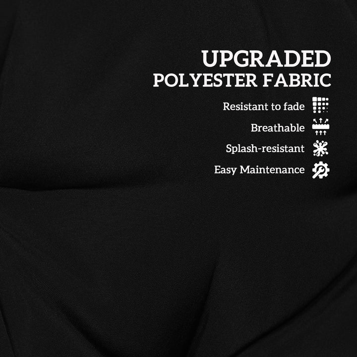 Outsunny 2-Piece Back Seat Cushion Replacement, Outdoor Patio Chair Cushions Set with Ties, Button Tufted, Navy Blue