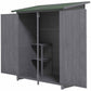 Outsunny 54.75''x29.5''x63'' Garden Storage Shed Asphalt Roof Wooden Timber Double Door Utility Storage House w/ Movable Shelf & Fixed Fittings