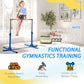 Soozier Professional Gymnastics Bar for Kids, Toddler Home Gymnastics Equipment with 13-level Adjustable Height, Blue