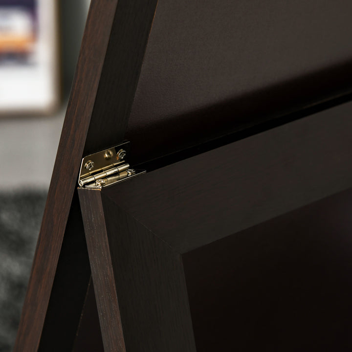 HOMCOM 58" x 20" Full Length Mirror with Frame, Floor Standing Mirror, Rectangular Full Body Mirror for Bedroom, Living Room, Brown