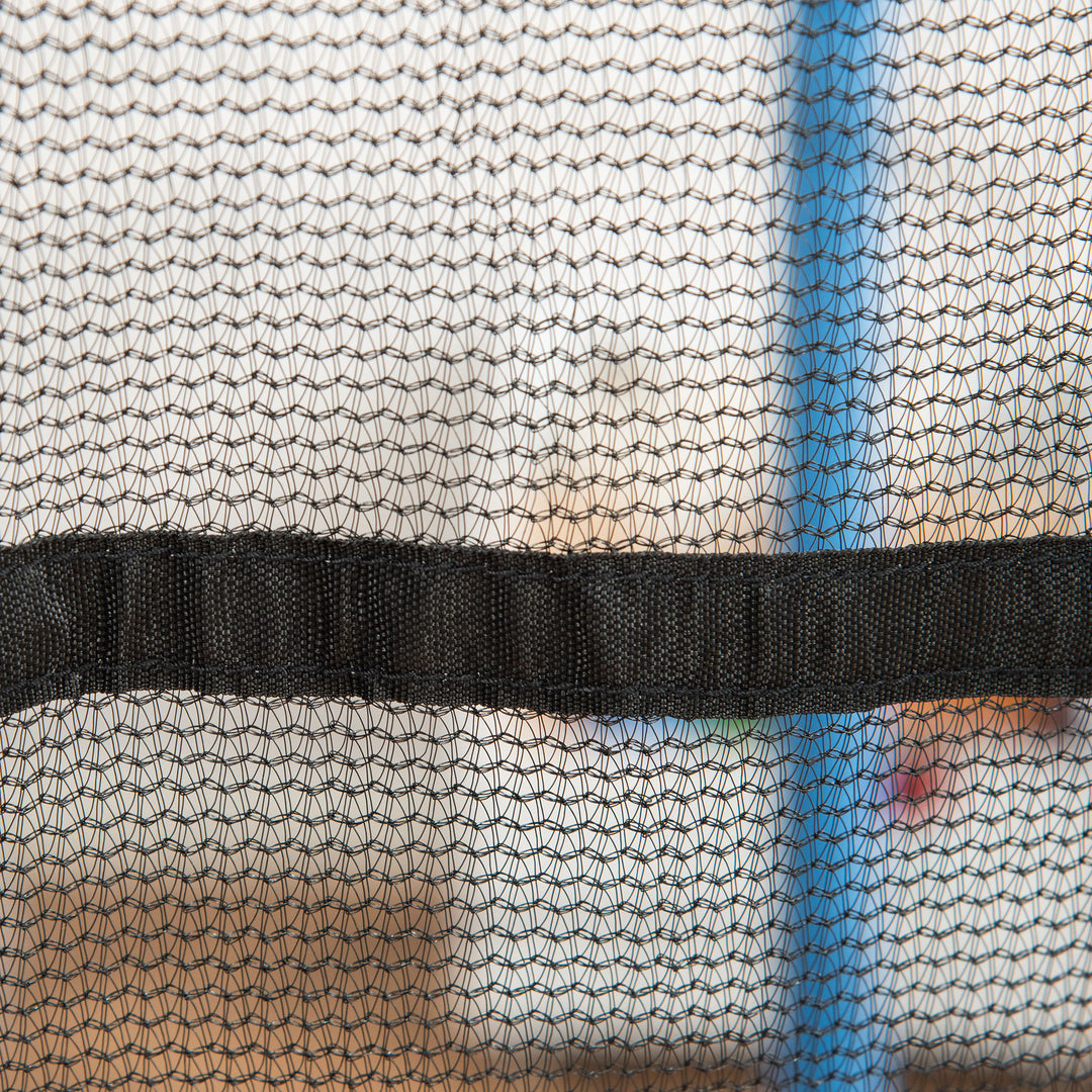 Soozier 63" Kids Trampoline Mini Indoor Bouncer Jumper with Enclosure Net Elastic Thick Padded Pole Gift for Child Toddler Age 3-10 Years Old Blue