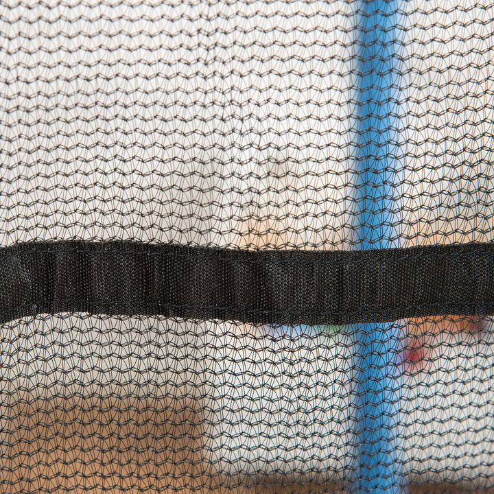 Soozier 63" Kids Trampoline Mini Indoor Bouncer Jumper with Enclosure Net Elastic Thick Padded Pole Gift for Child Toddler Age 3-10 Years Old Blue