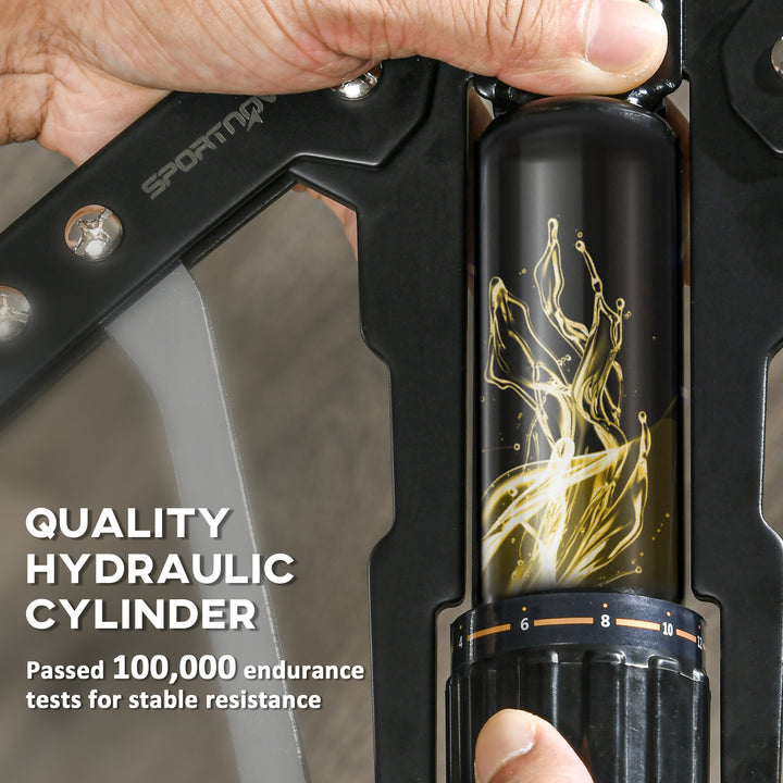 Soozier Twister Arm Trainer, Adjustable 22- 440lbs Hydraulic Power Exerciser, Home Chest Press Machine, Strength Training Fitness Equipment for Arm, Chest, Bicep, Abdomen, Shoulder