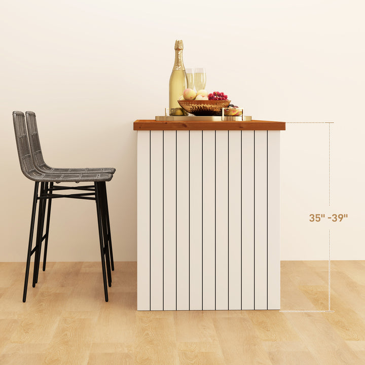 HOMCOM Rattan Counter Height Bar Stools Set of 2, 26" Counter Stools with Back, Modern Bar Chairs for Kitchen Island, Grey