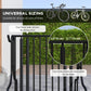Soozier All-Steel Bike Rack, 35" Bike Stand, 4-Bike Capacity, Dual-Side, for Garages Streets Yards Schools