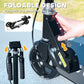 Qaba Scooter for Kids Ages 3-8 with Light Up Wheels, Adjustable Handlebar, Rear Brake & Handbrake for Girls and Boys, Black