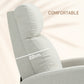 HOMCOM Fabric Recliner Chair Manual Home Theater Seating Single Reclining Sofa Chair with Padded Seat for Living Room, Dark Grey