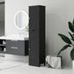 HOMCOM Freestanding Bathroom Cabinet with Drawer and 2 Doors, Tall Bathroom Cupboard for Kitchen, Study, Living Room