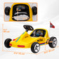 Qaba 6V Electric Go Kart for Aged 3-5 Kids with Music, Light, Horn, Blue