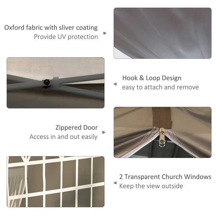 Outsunny 10' x 10' Pop Up Canopy Tent, Instant Sun Shelter, Tents for Parties, with Wheeled Carry Bag, Blue