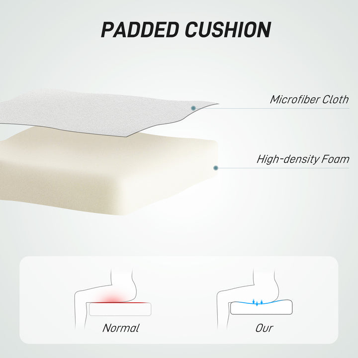 HOMCOM Armless Office Chair, 360° Swivel Desk Chair with Adjustable Height & Tilt Function for Home Office, Study, Dark Green