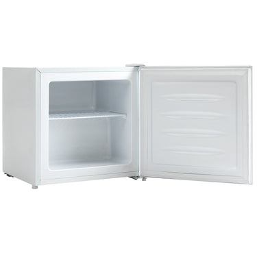 HOMCOM 1.1 Cu. Ft. Mini Freezer, Compact Upright Freezer with Reversible Door, Removable Shelf, Adjustable Temperature, White