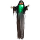 Outsunny 5.6' Life Size Clown Outdoor Halloween Decoration Animatronic, Animated Prop w/ Light Up Eyes