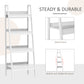 HOMCOM Set of 2, 4 Tier Ladder Shelf Bookcase, Multi-Use Display Rack, Storage Shelving Unit Display Stand, Flower Plant Stand, Home Office Furniture, Black