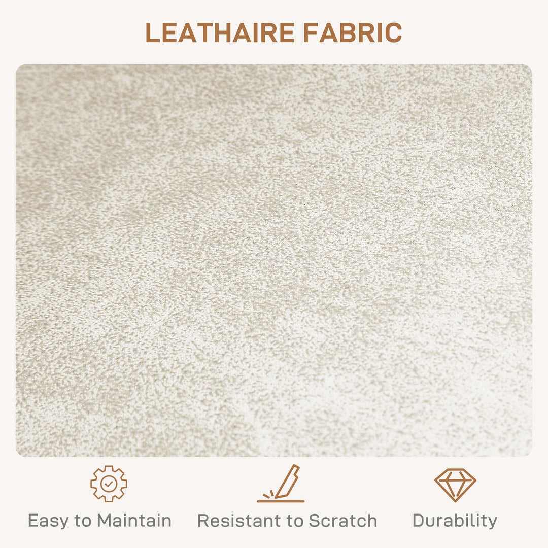 HOMCOM Adjustable Bar Stools Set of 2, Leathaire Swivel Barstools with Back and Footrest, Upholstered Bar Chairs for Kitchen, Dining Room, Home Pub, Brown