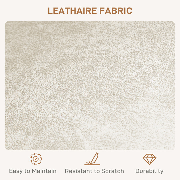 HOMCOM Adjustable Bar Stools Set of 2, Leathaire Swivel Barstools with Back and Footrest, Upholstered Bar Chairs for Kitchen, Dining Room, Home Pub, Brown