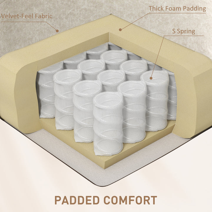 HOMCOM Manual Recliner Chair with Vibration Massage, Reclining Chair for Living Room with Side Pockets, Dark Grey