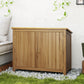 Outsunny Wooden Garden Shed, Compact Outdoor Storage Cabinet with 2 Shelves and 2 Doors for Patio, Deck, Lawn, 43" x 20" x 34"