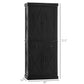 HOMCOM 72.5" Kitchen Pantry Cabinet, Freestanding Storage Cabinet with 4 Doors, Drawer and Adjustable Shelves, Black