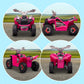 Aosom 6V Quad Kids Electric Car with Wear-resistant Wheels, for Boys and Girls Aged 18-36 Months, Red